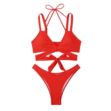 Hfyihgf Two Piece Bikini Sets For Women Sexy High Waisted Bikini Push