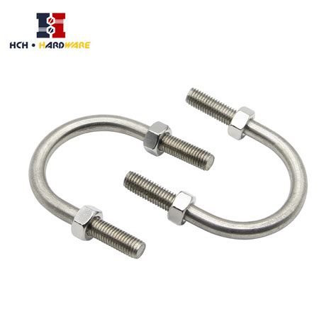 Hot Dip Galvanized U Bolt Sizes Auto Part Trailer U Bolt Nut Pipe Clamp