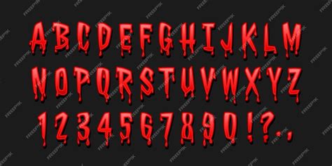 Free Vector Bloody Text Effect Design