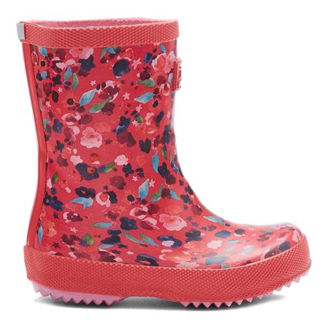 Girls Pink Printed Wellies Brandalley