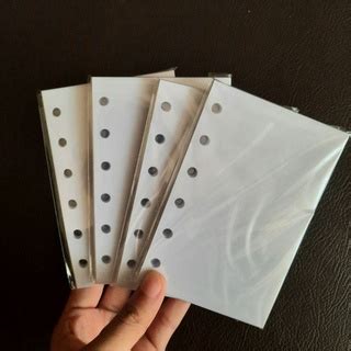 Jual Kertas Isi Binder Insert Binder Refill Binder Polos A7 Plain A7 6