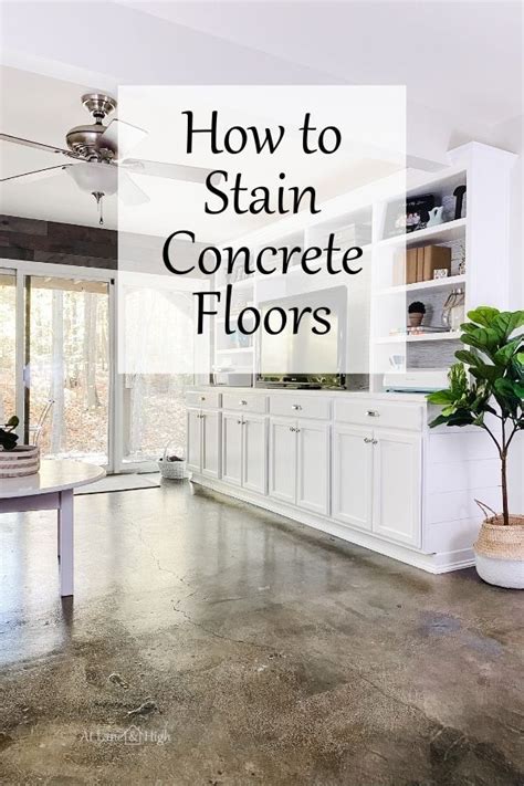 Staining Concrete Floors: A Durable Flooring Solution