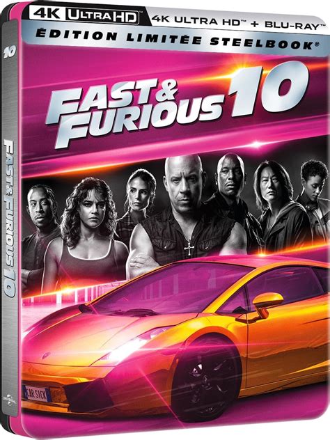 Fast Furious X 4K boîtier steelbook 4K Ultra HD Blu ray Édition