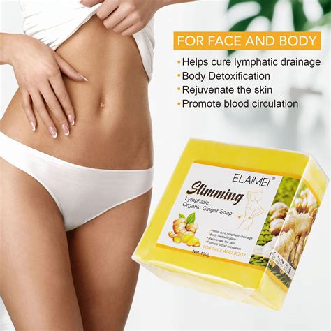 Slimming Lymphatic Organic Ginger Soap G Elaimei