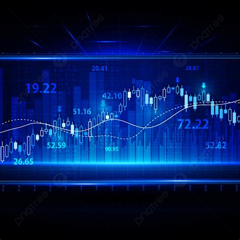 Financial And Business Abstract Background With Candle Stick Graph