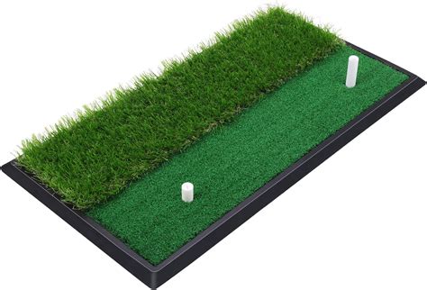 Skylife Golf Practice Mat With Heavy Rubber Base For Driving Hitting Chipping