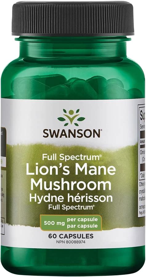 Swanson Lion S Mane Mushroom 60 Capsules India Ubuy