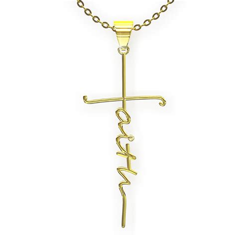 Faith Cross Necklace – The Positive Christian