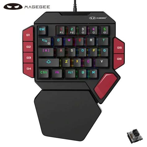 Magegee One Handed Professional Gaming Keyboard Color Backlit Keys