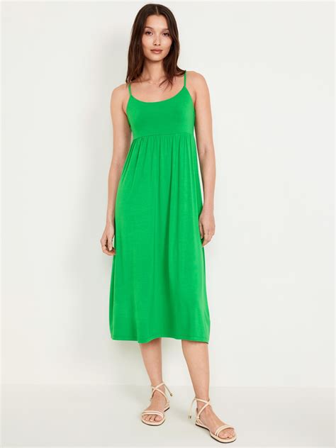 Old Navy Fit Flare Smocked Midi Dress Plaza Las Americas