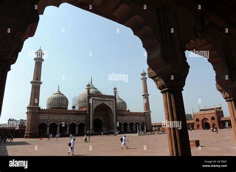 General View Of Jama Masjid One Of The Largest Mosques In Asia In Old