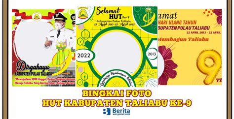 Bingkai Foto HUT Kabupaten Pulau Taliabu Ke 9 Rekomendasi 2022