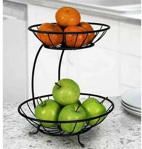 Ymm Decor Metallic Tier Metal Fruit Stand At Piece Metal