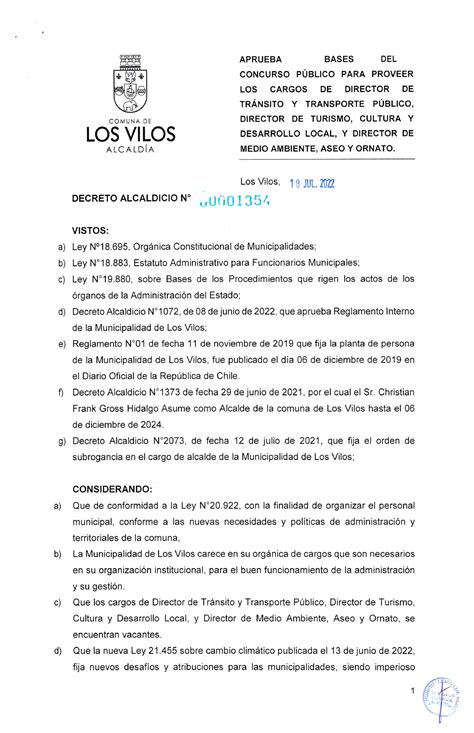 Decretos Decreto Alcaldicio Material Studocu