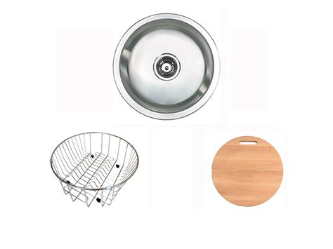 Posh Solus Round Insetundermount Sink Pack No Taphole 430mm Stainless Steel From Reece