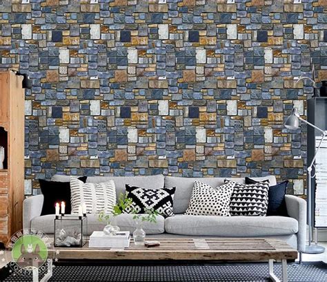 Vintage 3D Wallpaper Brick Stone Rustic Effect Self Adhesive Brick