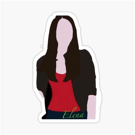 Elena Gilbert Sticker For Sale By Amcdermott325 Redbubble