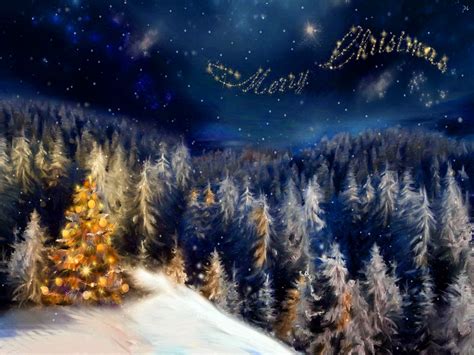 Christmas In The Mountains Wallpaper Wallpapersafari