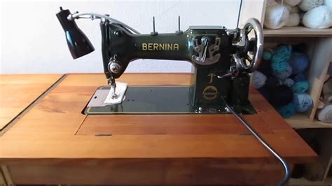 Knee Lever And Other Functions Of The Vintage Bernina Kl 117 Sewing Maschine Youtube