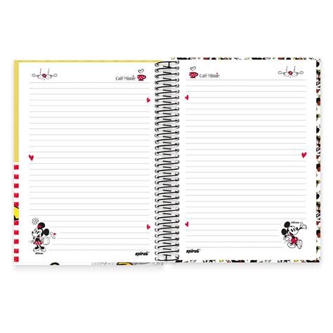 Caderno Universit Rio Capa Dura X Fls Mickey Minnie Spiral