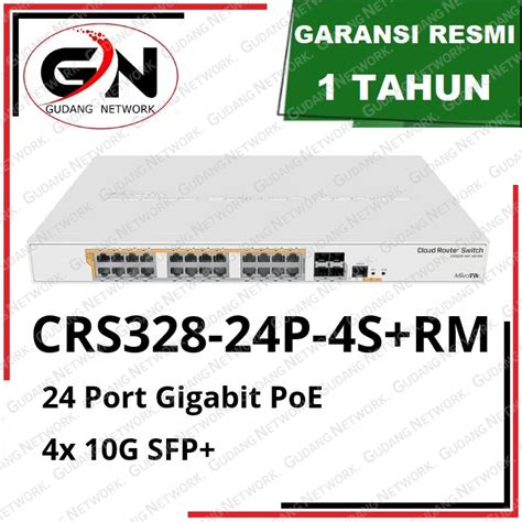 Jual Mikrotik CRS328 24P 4S RM 24 Port Gigabit POE Switch Layer 3