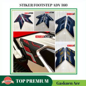 Jual Stiker Sticker Cover Footstep Honda ADV 160 New 2022 2023 Karet