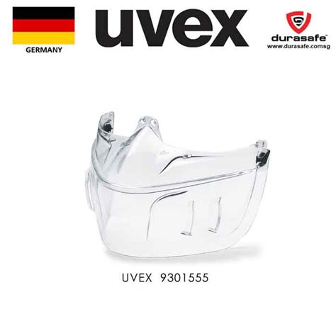 Uvex 9301555 Ultravision Face Shield Flip Up Clear Supravision HC AF