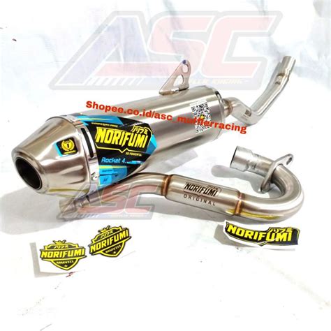 Jual Knalpot Norifumi Rocket Stainless Pnp Crf Klx D Tracker