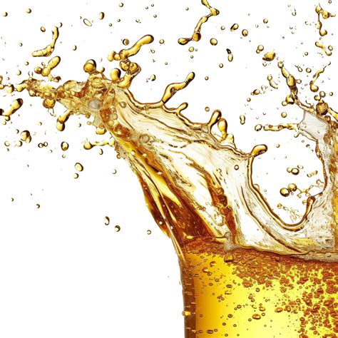 Premium Psd Beer Splash Close Up