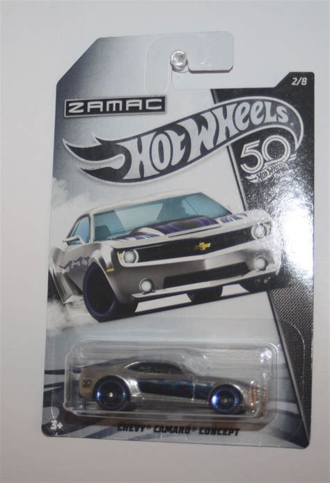 2018 Hot Wheels 50th Anniversary Zamac Chevy Camaro Concept Walmart