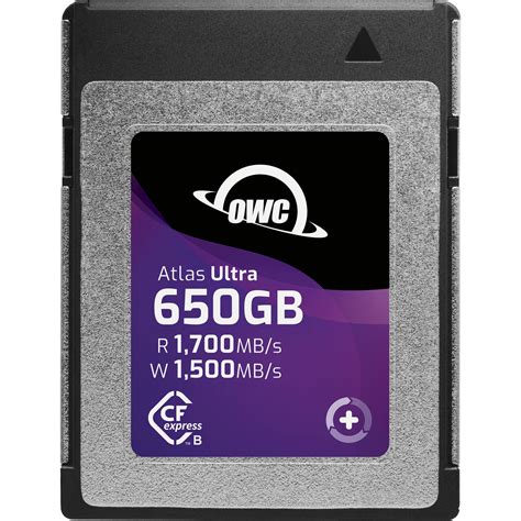 OWC 650GB Atlas Ultra CFexpress Type B Memory Card OWCCFXB2U0650