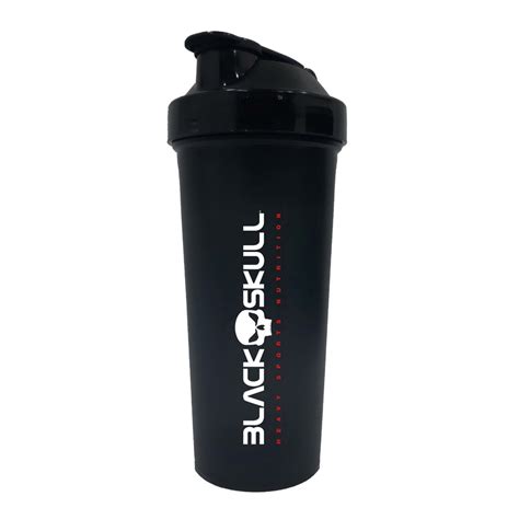 Coqueteleira Shaker Preta Academia 600ml Black Skull Submarino