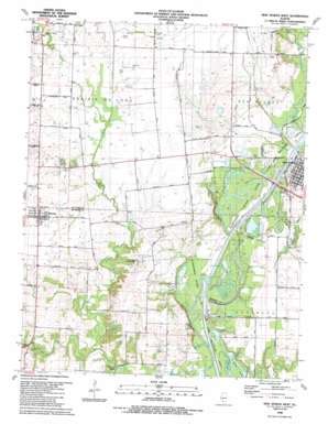 New Athens West Topographic Map 1 24 000 Scale Illinois