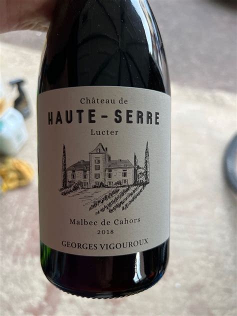 Georges Vigouroux Cahors Chateau De Haute Serre Grand Vin