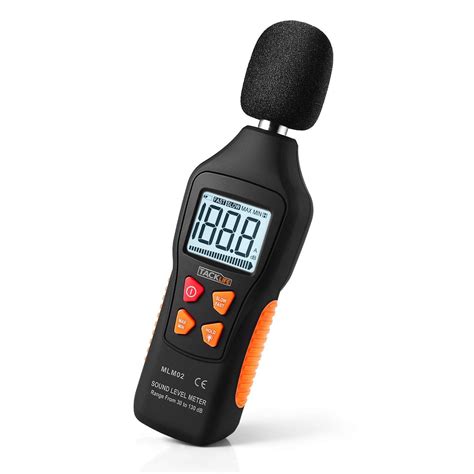 Tacklife Digital Sound Level Meter Decibel Meter Db A Range