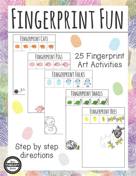 Fingerprint Art Printable Your Therapy Source