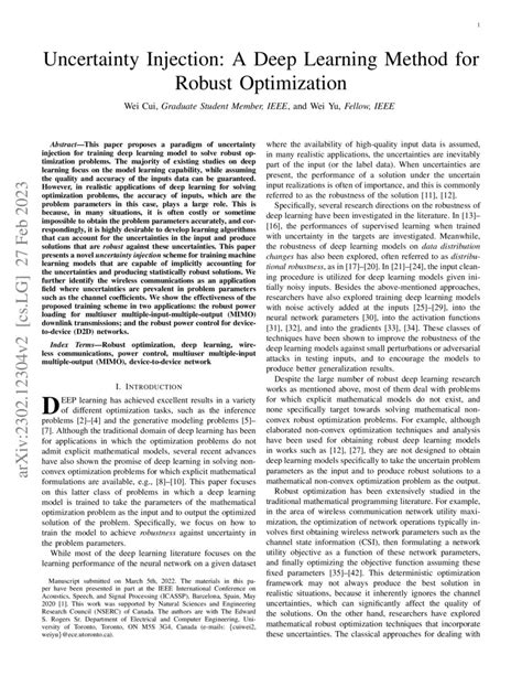 Uncertainty Injection A Deep Learning Method For Robust Optimization