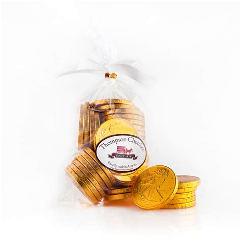 Chocolate Coins | Shop All-natural Milk & Dark Chocolate Coins - Thompson Chocolate