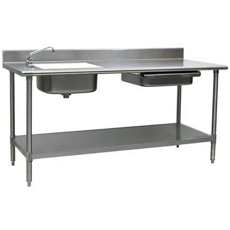 Polished Stainless Steel Sink Table Sink Shape Squer At Rs In Delhi