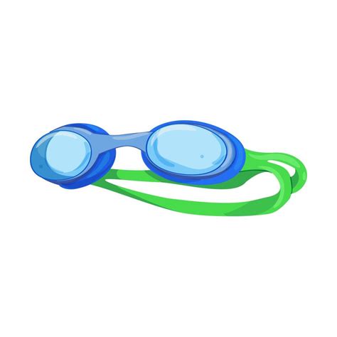 Glasses Pool Goggles Cartoon Vector Illustration 17415780 Vector Art At