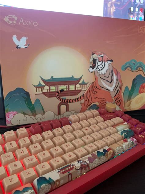 Akko PC75B Plus Year Of The Tiger Akko Red Wine Switch Computers