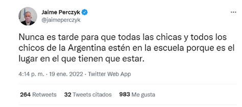 Dura Réplica Del Gobierno A La Ministra De Educación Porteña Por Sus Dichos Sobre La Deserción