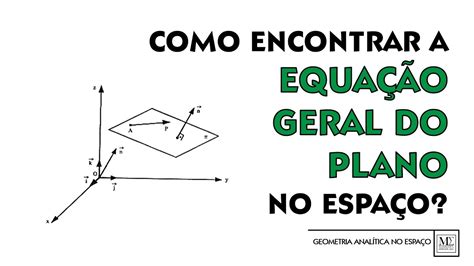 Como Encontrar a Equação Geral do Plano no Espaço Tridimensional