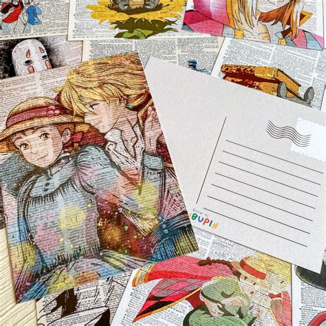 Jual Postcard Kartu Pos Kartu Ucapan Satuan Studio Ghibli Edition