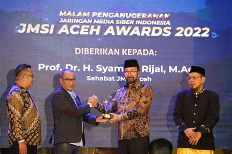 Prof Syamsul Rijal Raih Jmsi Aceh Award Syamsul Rijal