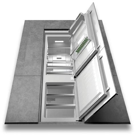 Kleenmaid Fridge Freezer Integrated Top Mount Fridge With Bottom Free