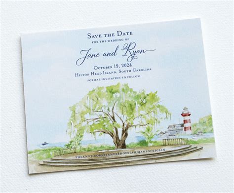 Hilton Head Wedding Invitations Momental Designs