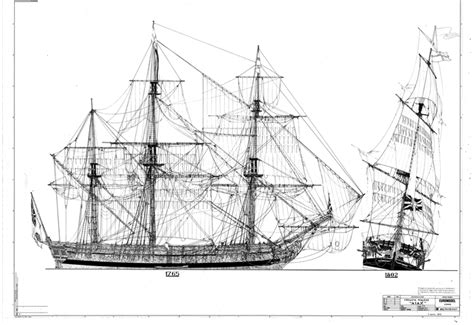 century ship blueprints collection hms surprise