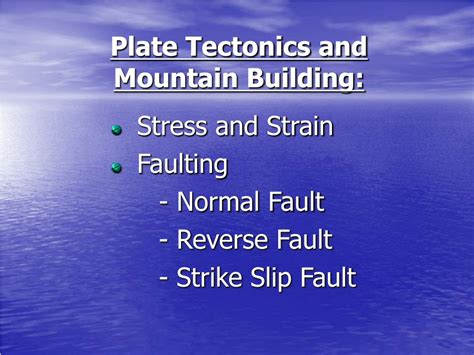 PPT Plate Tectonics And Mountain Building PowerPoint Presentation