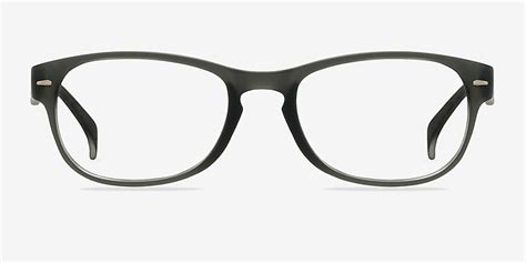 Echo Matte Gray Full Rim Eyeglasses Eyebuydirect